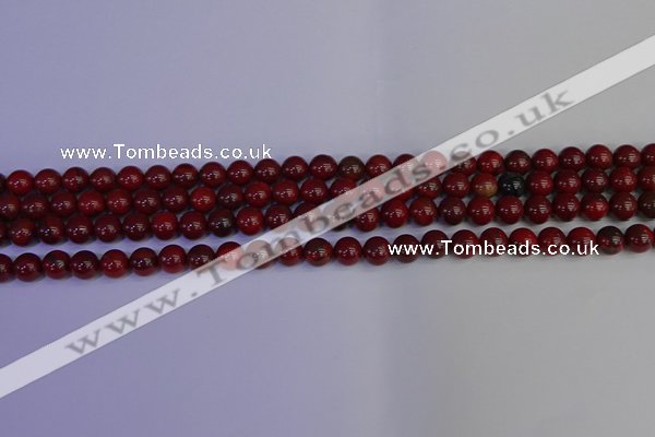 CAJ750 15.5 inches 4mm round apple jasper beads wholesale