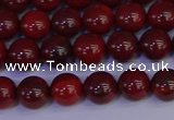 CAJ751 15.5 inches 6mm round apple jasper beads wholesale