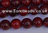 CAJ752 15.5 inches 8mm round apple jasper beads wholesale