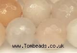 CAJ823 15 inches 12mm faceted round pink aventurine beads