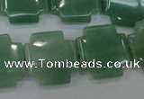 CAJ88 15.5 inches 20*20mm cross green aventurine beads wholesale