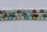 CAM05 round mixed color 12mm natural amazonite beads Wholesale