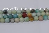 CAM07 round 16mm mixed color natural amazonite beads Wholesale