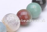 CAM08 15.5 inches round different sizes natural amazonite beads