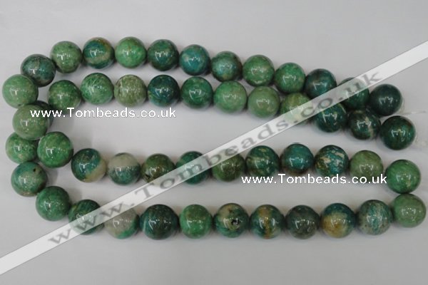 CAM1006 15.5 inches 16mm round natural Russian amazonite beads