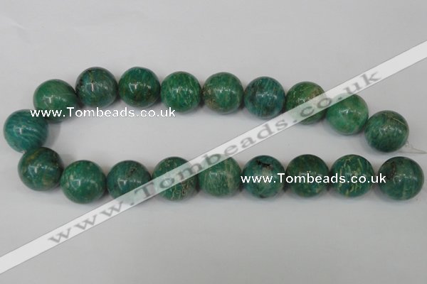 CAM1008 15.5 inches 20mm round natural Russian amazonite beads