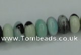 CAM101 15.5 inches 6*12mm rondelle amazonite gemstone beads