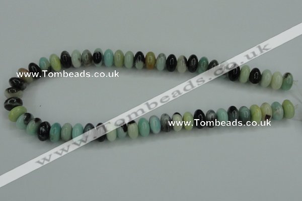 CAM101 15.5 inches 6*12mm rondelle amazonite gemstone beads