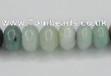 CAM102 15.5 inches 8*12mm rondelle amazonite gemstone beads