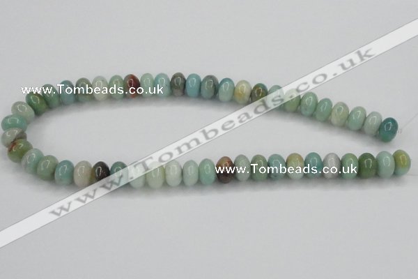 CAM102 15.5 inches 8*12mm rondelle amazonite gemstone beads