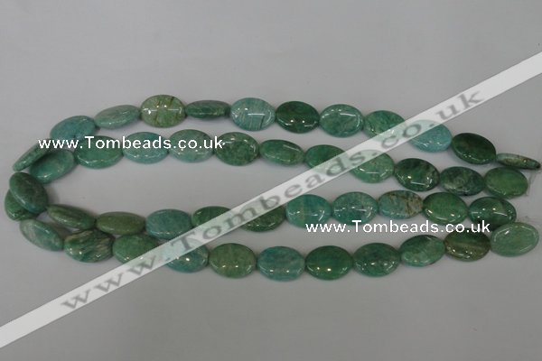 CAM1021 15.5 inches 13*18mm oval natural Russian amazonite beads