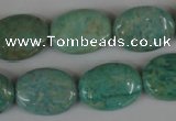 CAM1023 15.5 inches 15*20mm flat drum natural Russian amazonite beads