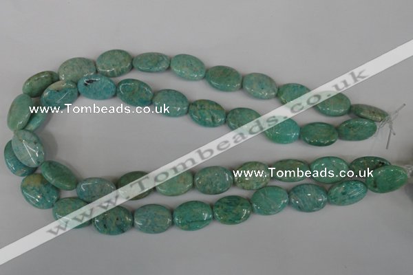 CAM1023 15.5 inches 15*20mm flat drum natural Russian amazonite beads