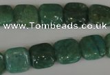 CAM1026 15.5 inches 12*12mm square natural Russian amazonite beads