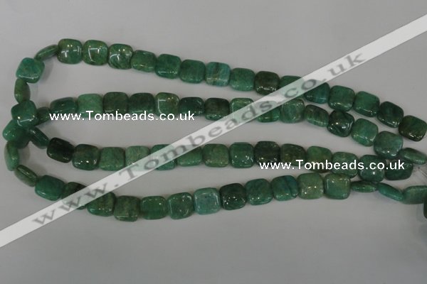 CAM1026 15.5 inches 12*12mm square natural Russian amazonite beads