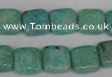 CAM1027 15.5 inches 14*14mm square natural Russian amazonite beads