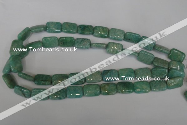 CAM1032 15.5 inches 13*18mm rectangle natural Russian amazonite beads