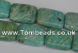 CAM1033 15.5 inches 15*20mm rectangle natural Russian amazonite beads