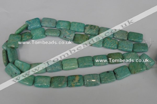 CAM1033 15.5 inches 15*20mm rectangle natural Russian amazonite beads