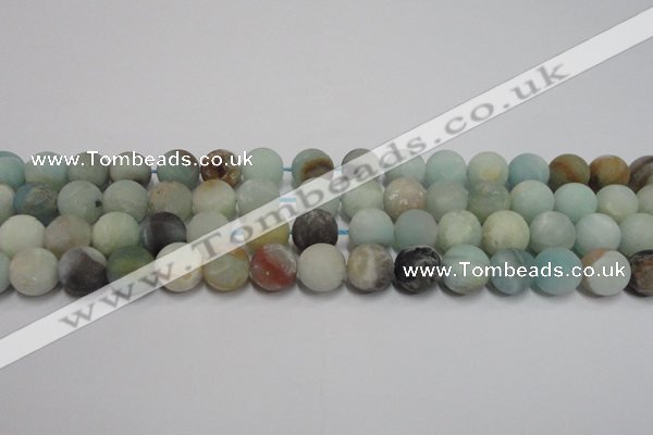 CAM1102 15.5 inches 8mm round matte amazonite beads wholesale