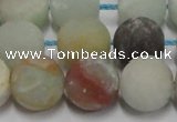 CAM1104 15.5 inches 12mm round matte amazonite beads wholesale