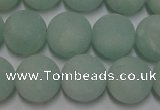 CAM1112 15.5 inches 8mm round matte amazonite beads wholesale