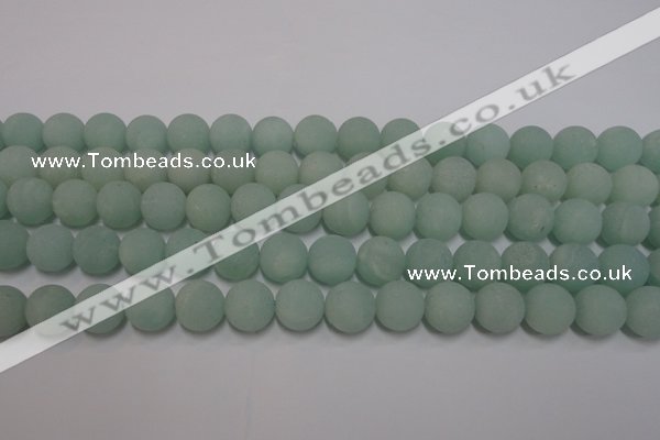 CAM1112 15.5 inches 8mm round matte amazonite beads wholesale