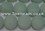 CAM1113 15.5 inches 10mm round matte amazonite beads wholesale