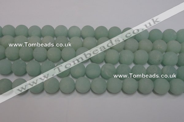 CAM1114 15.5 inches 12mm round matte amazonite beads wholesale