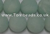 CAM1116 15.5 inches 16mm round matte amazonite beads wholesale