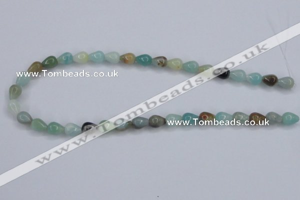 CAM113 15.5 inches 8*10mm teardrop amazonite gemstone beads