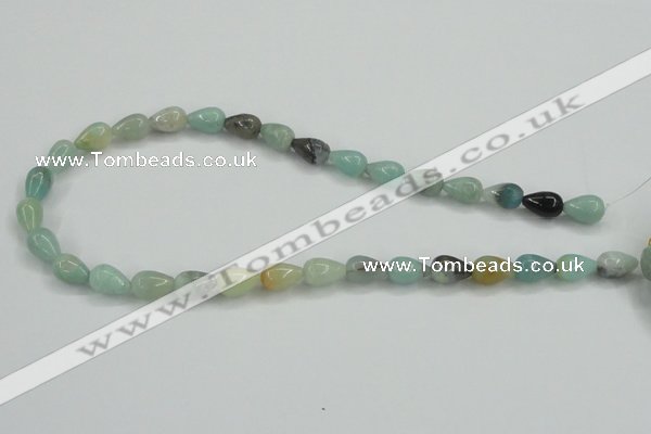 CAM114 15.5 inches 8*12mm teardrop amazonite gemstone beads