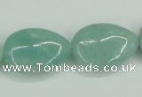 CAM117 15.5 inches 18*25mm flat teardrop amazonite gemstone beads