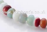 CAM12 5*8mm rondelle natural amazonite gemstone beads Wholesale