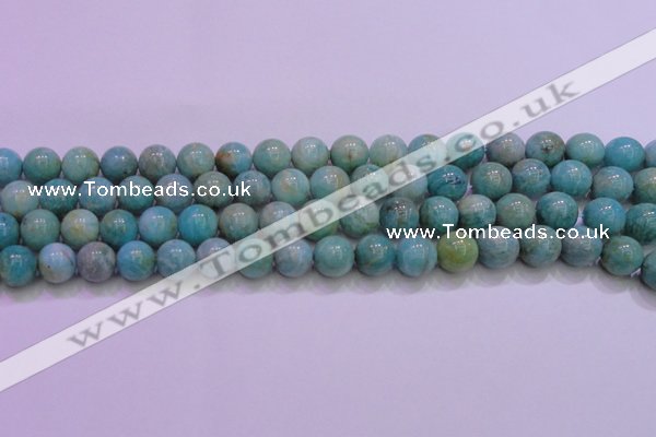 CAM1254 15.5 inches 12mm round natural Russian amazonite beads