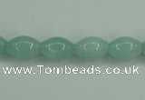 CAM130 15.5 inches 8*12mm rice amazonite gemstone beads wholesale