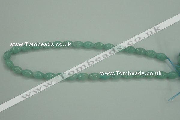 CAM130 15.5 inches 8*12mm rice amazonite gemstone beads wholesale