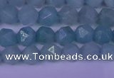 CAM1416 15.5 inches 6mm faceted nuggets Chinese amazonite beads