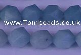 CAM1419 15.5 inches 12mm faceted nuggets Chinese amazonite beads