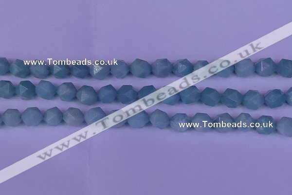 CAM1419 15.5 inches 12mm faceted nuggets Chinese amazonite beads