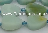 CAM1422 15.5 inches 13*18mm flat teardrop Chinese amazonite beads