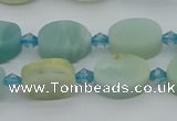 CAM1425 15.5 inches 8*12mm oval Chinese amazonite beads