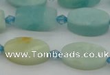 CAM1426 15.5 inches 10*16mm oval Chinese amazonite beads