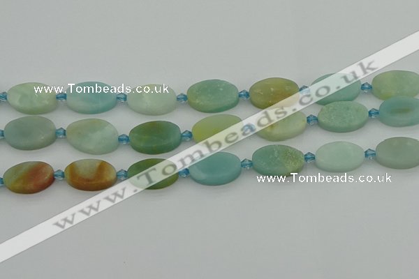 CAM1427 15.5 inches 12*20mm oval Chinese amazonite beads