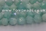 CAM1436 15.5 inches 6mm faceted nuggets amazonite gemstone beads