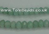 CAM144 15.5 inches 5*8mm faceted rondelle amazonite gemstone beads