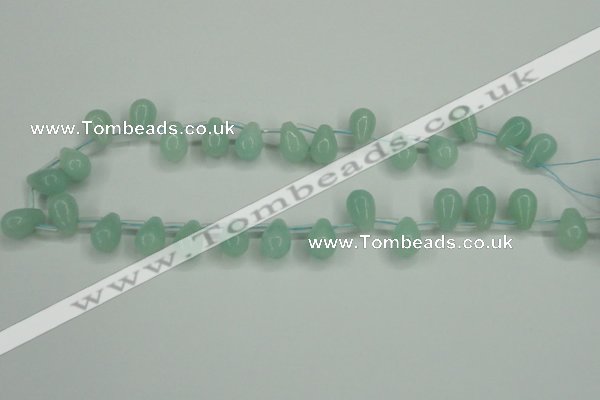 CAM145 10*14mm top-drilled teardrop amazonite gemstone beads