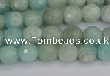 CAM1451 15.5 inches 6mm faceted round amazonite gemstone beads