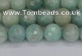 CAM1452 15.5 inches 8mm faceted round amazonite gemstone beads