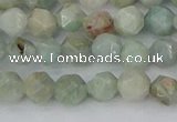 CAM1472 15.5 inches 6mm faceted nuggets Brazilian amazonite beads